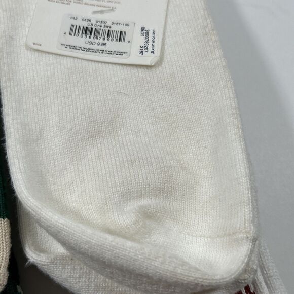 NEW American Eagle 2 Pairs Dad Socks-One Size- Green Tree+Santa Christmas Winter - Picture 9 of 10